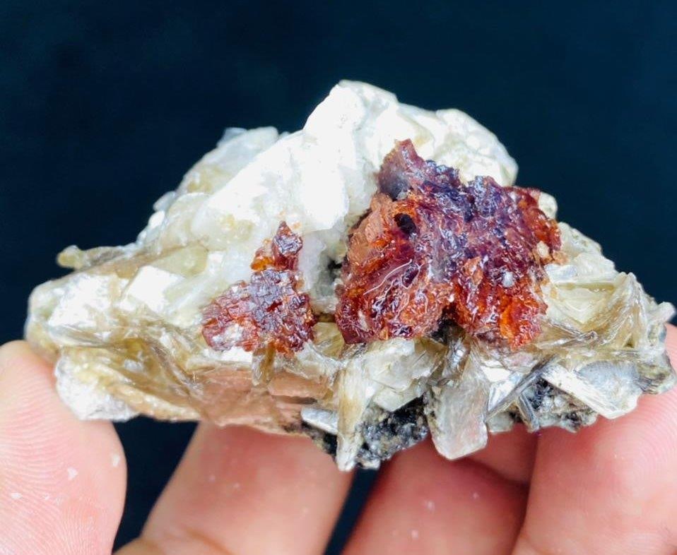 Garnet With Mica 42.5 Grams: Garnet With Mica 42.5 GramsShipping Rate: $23.00 .shipping rates are determined by Parcel weight and destination.Combined shipping: We offer combine shipping on multiple items purchased to reduce ship
