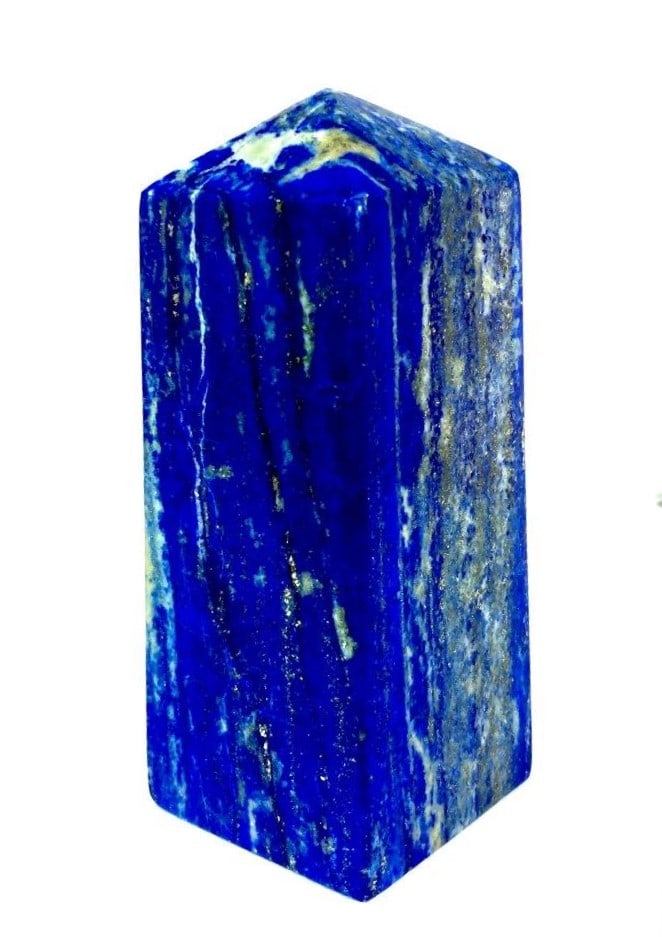 Polished lapis lazuli tower - 550 Grams: Polished lapis lazuli tower - 550 GramsShipping Rate: $55.00 .shipping rates are determined by Parcel weight and destination.Combined shipping: We offer combine shipping on multiple items purchased to