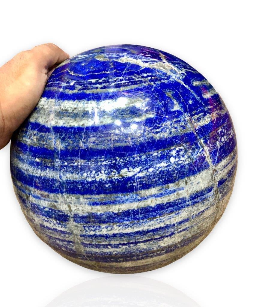 20 KG Amazing Lapis Lazuli Polished Sphere: 20 KG Amazing Lapis Lazuli Polished SphereShipping Rate: $180.00 .shipping rates are determined by Parcel weight and destination.Combined shipping: We offer combine shipping on multiple items purchase