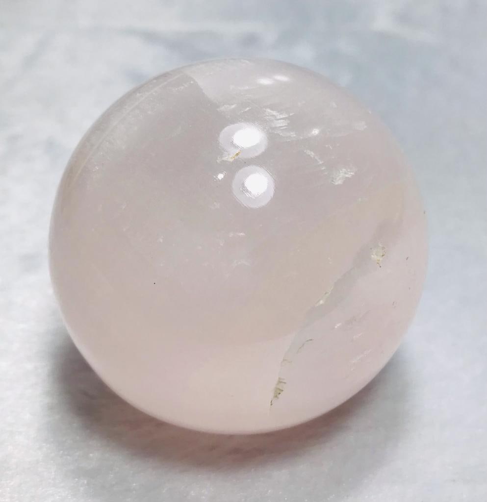 Polished Pink Calcite Sphere - 362G: Polished Pink Calcite Sphere - 362G - 62.5mm Shipping: $45.00. Shipping rates are determined by Parcel weight and destination.