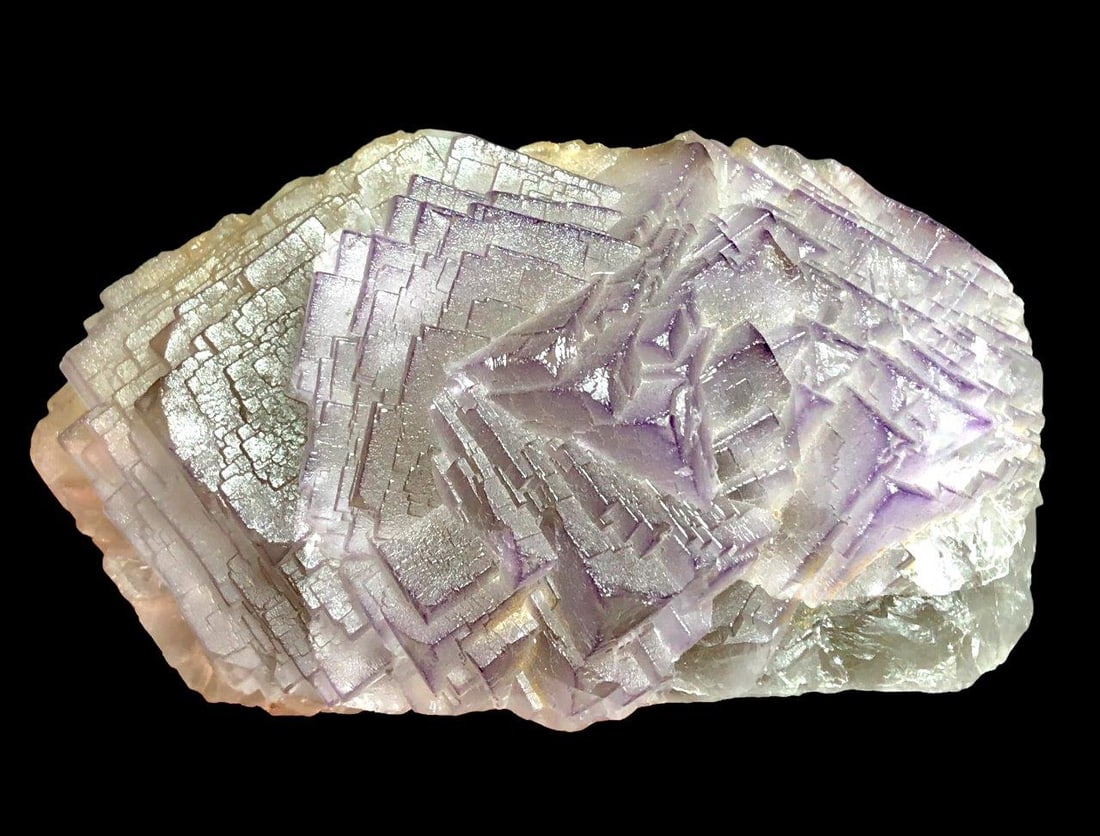 545 Grams Purple Cubic Fluorite Mineral Specimen - 115X68X47 mm (1 of 4)