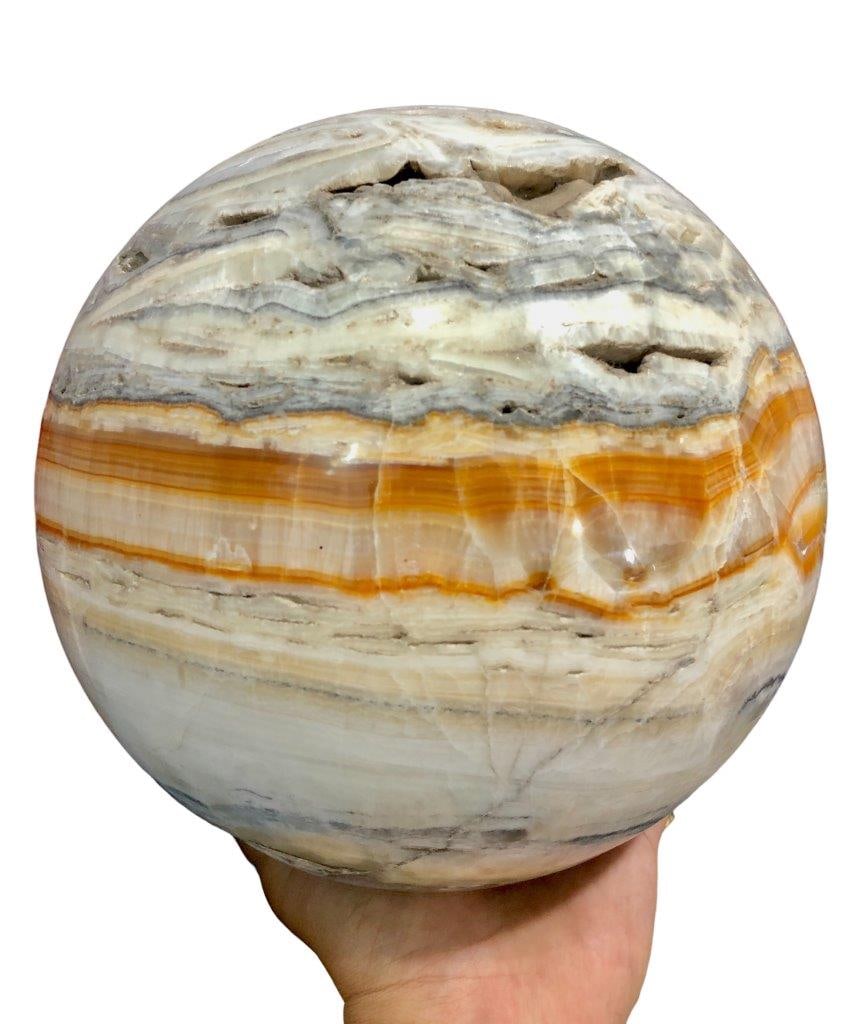 Aragonite Jupiter carved sphere, spiritual spiritual Polished crystal mineral 12.5 KG: Aragonite Jupiter carved sphere, spiritual spiritual Polished crystal mineral 12.5 KG Shipping Rate: FREE SHIPPING .shipping rates are determined by Parcel weight and destination.Combined shipping: We