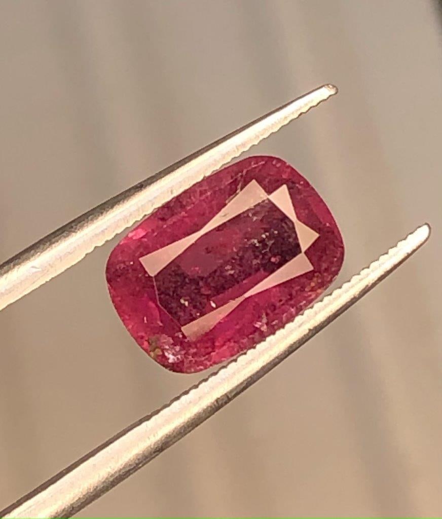 Natural Rubelite Tourmaline - 2.45 Carats - 10X7X5 mm: Natural Rubelite Tourmaline - 2.45 Carats - 10X7X5 mmShipping Rate: $15.00 .shipping rates are determined by Parcel weight and destination.Combined shipping: We offer combine shipping on multiple item