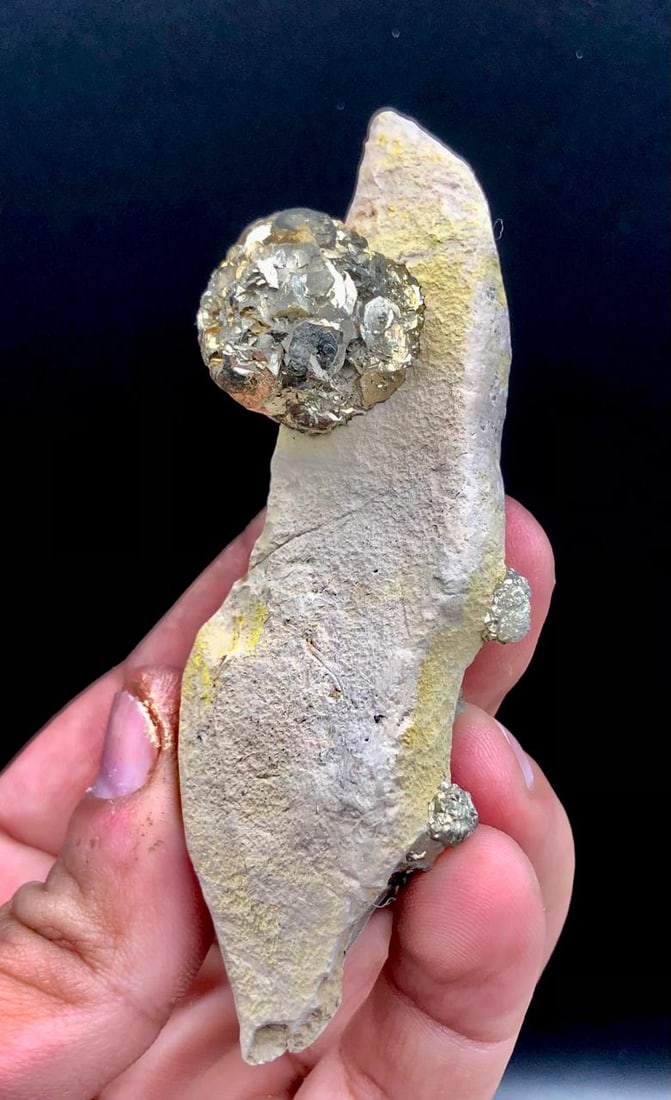 Pyrite Mineral On Mother Rock Natural Formation (1 of 4)