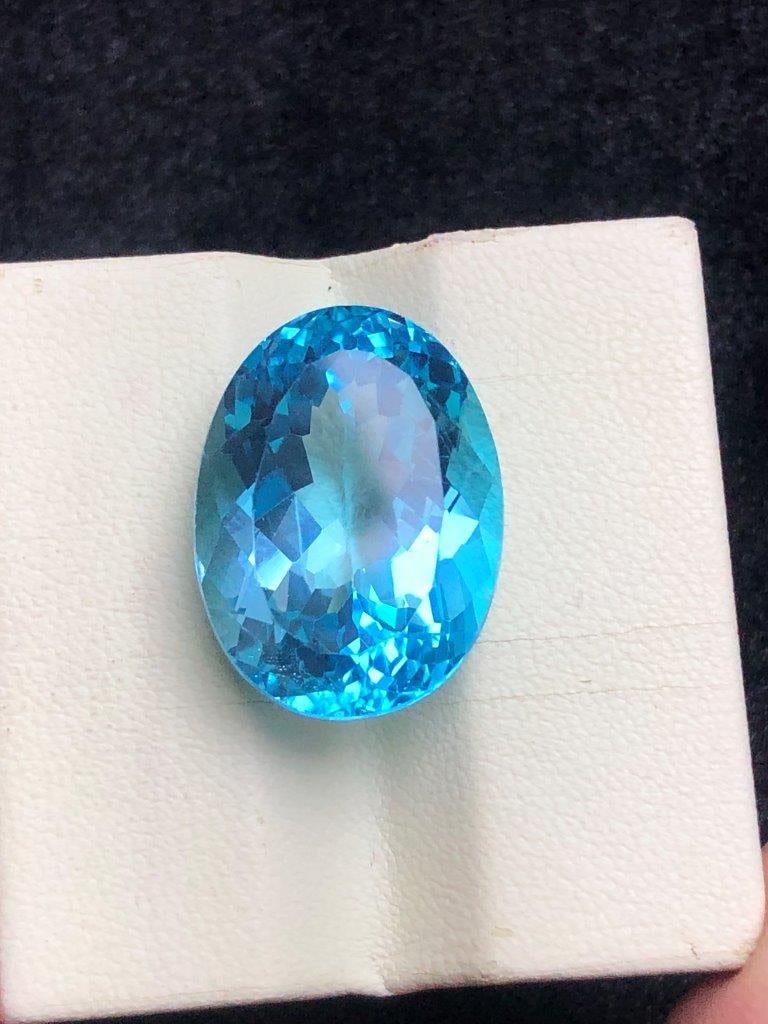 33 Carats Natural Swiss Blue Topaz Loose Gemstone ? Rich Blue Color - 22.5X16.5X12 mm: 33 Carats Natural Swiss Blue Topaz Loose Gemstone ? Rich Blue Color - 22.5X16.5X12 mm Shipping Rate: 23$ WorldWideshipping rates are determined by Parcel weight and destination.Combined shipping: We o