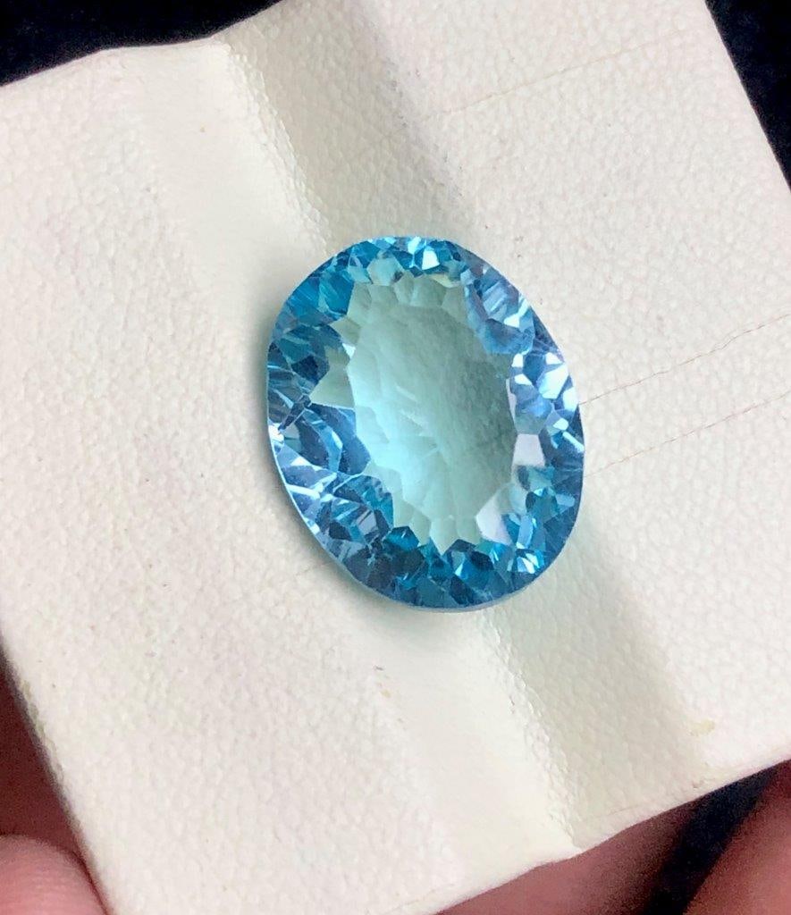 12.90 cts High-Quality Swiss Blue Topaz Loose Gemstone Collection - 17X13.5X7 mm: 12.90 cts High-Quality Swiss Blue Topaz Loose Gemstone Collection - 17X13.5X7 mmShipping Rate: 23$ WorldWideshipping rates are determined by Parcel weight and destination.Combined shipping: We offer c