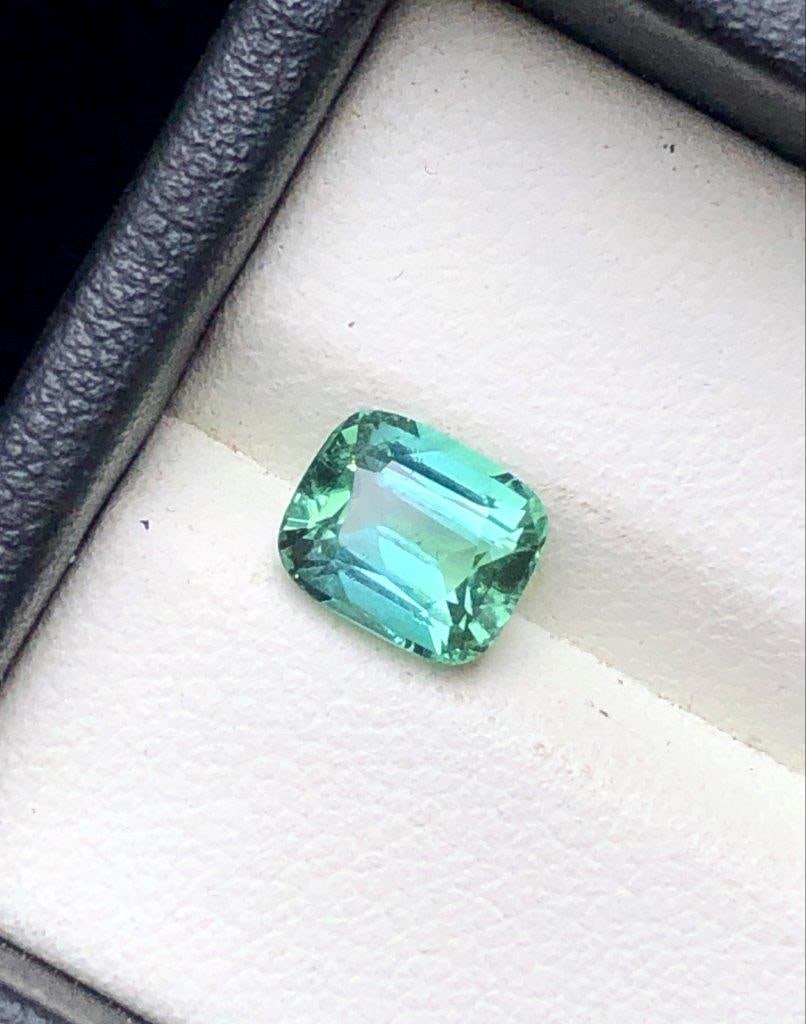 1.45 Carats Greenish Blue Tourmaline Gemstone - 8X6X5 mm: 1.45 Carats Greenish Blue Tourmaline Gemstone - 8X6X5 mm SHIPPING: 23$ Worldwide