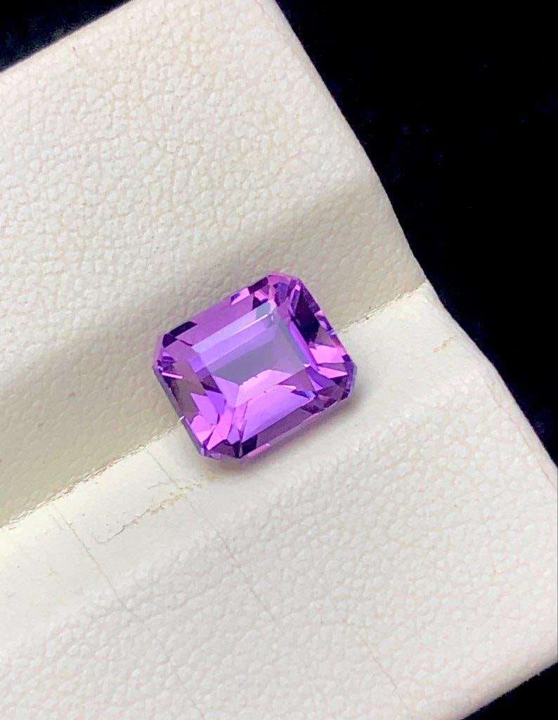5.40 Cts Natural Amethyst Gemstone, AAA Quality Purple Stone for Jewelry Making - 10X9X8 mm (1 of 3)
