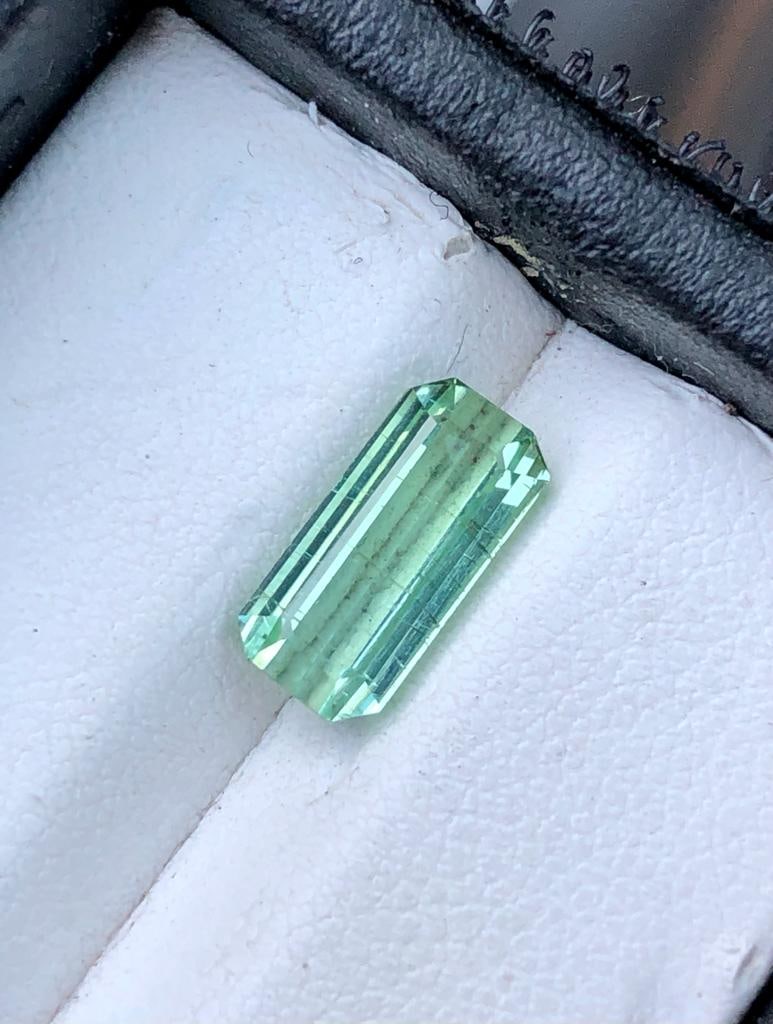 2 Carats Mint Green Natural Tourmaline - 11X5X4 mm: 2 Carats Mint Green Natural Tourmaline - 11X5X4 mm SHIPPING: 23$