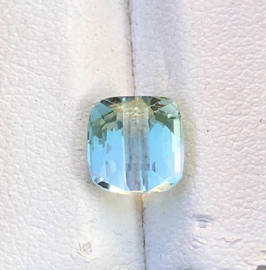 Aqua Color Natural Tourmaline Gemstone - 1.80 carats - 7X7X5 mm: Aqua Color Natural Tourmaline Gemstone - 1.80 carats - 7X7X5 mm SHIPPING: 23$