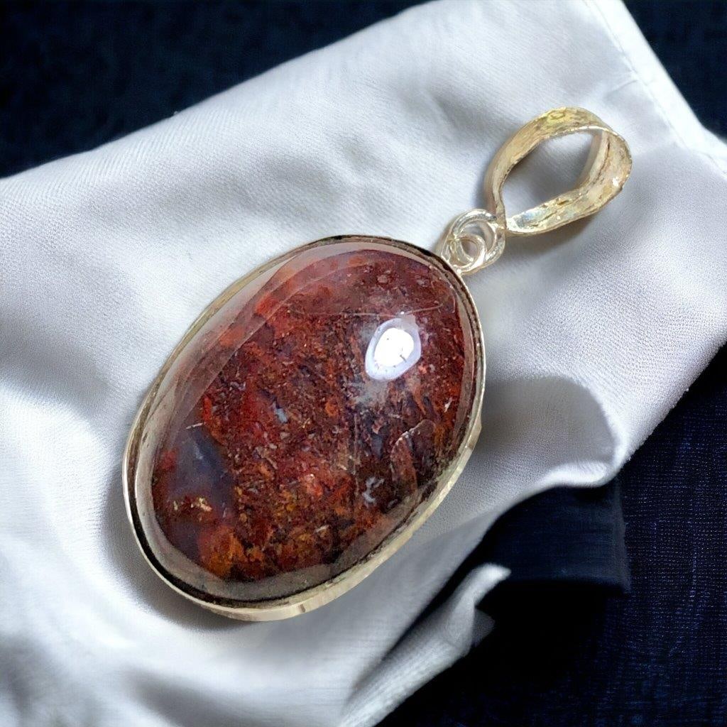 agate necklace in Silver: agate necklace in Silver Shipping: