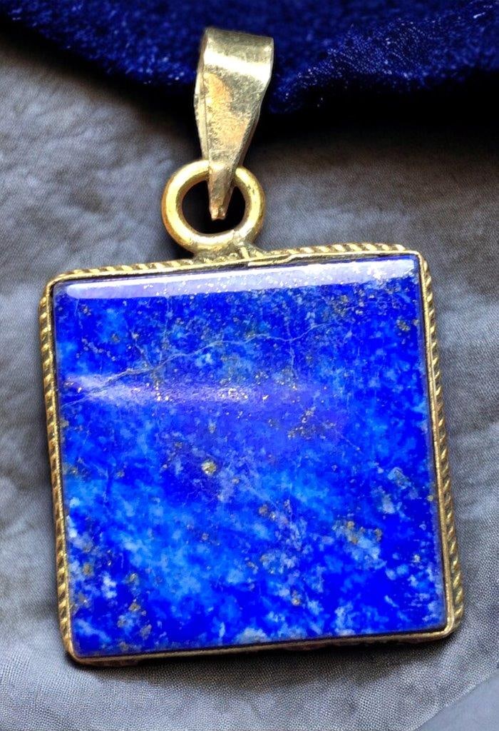 Lapis Lazuli Necklace Pendant - Friendship Gift: Lapis Lazuli Necklace Pendant - Friendship Gift Shipping: