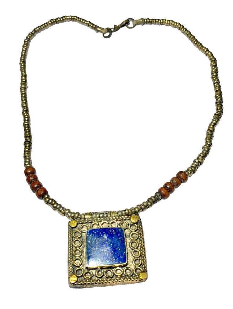 Vintage Lapis Jewelry - Art Deco Necklace: Vintage Lapis Jewelry - Art Deco Necklace Shipping: $23.00. Shipping rates are determined by Parcel weight and destination.