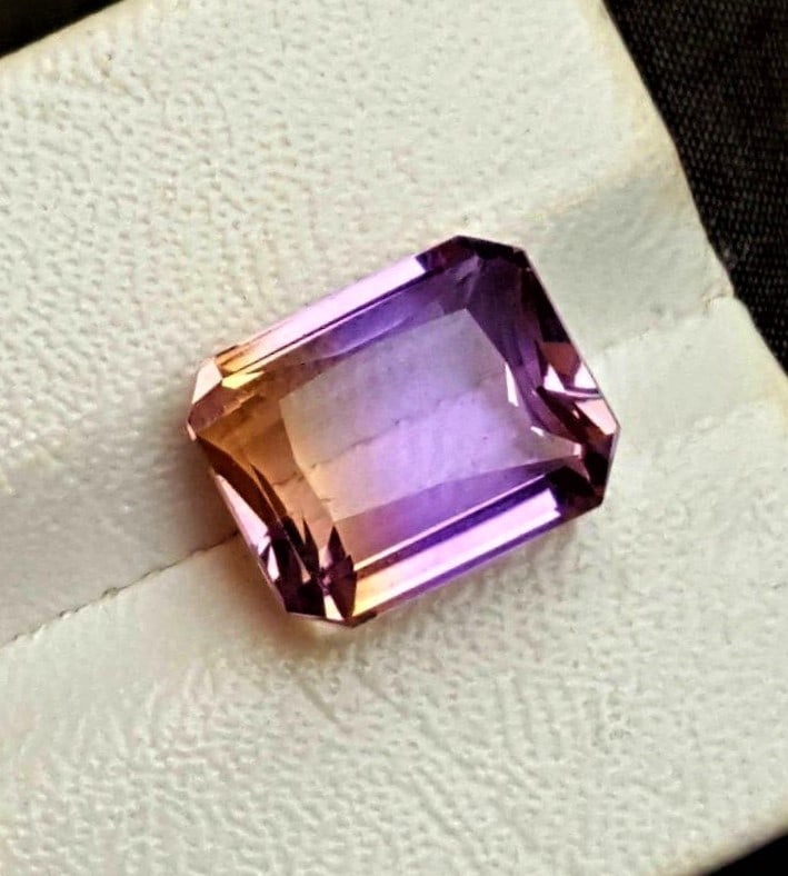 Natural Ametrine Gemstone - 12 Carats: Natural Ametrine Gemstone - 12 Carats- 13X11X10 mmShipping Rate: $15.00 .shipping rates are determined by Parcel weight and destination.Combined shipping: We offer combine shipping on multiple items p