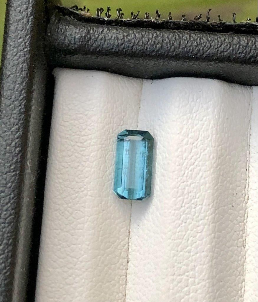 1.20 Carats Indicolite Tourmaline Gemstone - 8X4X3 mm: 1.20 Carats Indicolite Tourmaline Gemstone - 8X4X3 mmShipping Rate: $15.00 .shipping rates are determined by Parcel weight and destination.Combined shipping: We offer combine shipping on multiple item