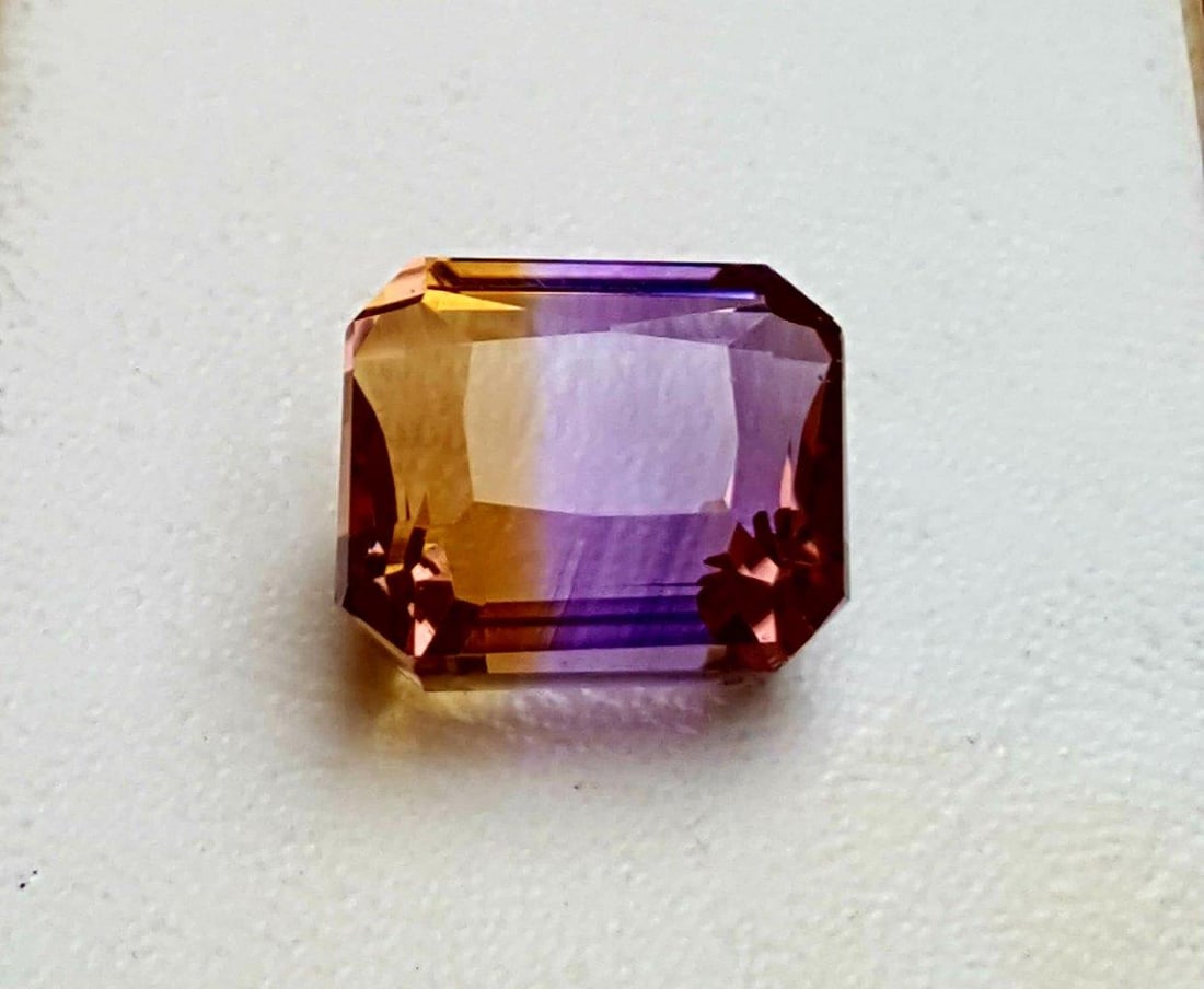 Ametrine Loose Gemstone - 11 Carats: Ametrine Loose Gemstone - 11 Carats - 13X12X9 mmShipping Rate: $15.00 .shipping rates are determined by Parcel weight and destination.Combined shipping: We offer combine shipping on multiple items pur