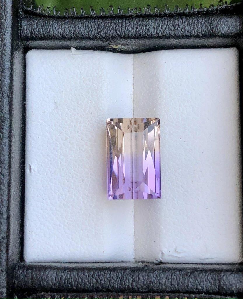 6.15 Carats Ametrine Loose Gemstone - 12X8X8 mm: 6.15 Carats Ametrine Loose Gemstone - 12X8X8 mmShipping Rate: $15.00 .shipping rates are determined by Parcel weight and destination.Combined shipping: We offer combine shipping on multiple items purc