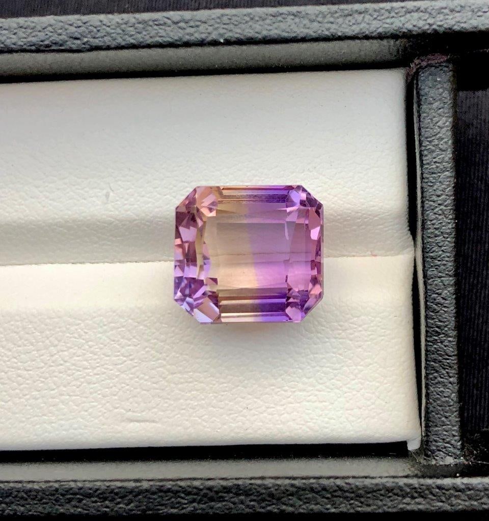8.75 Carats Ametrine Semi Precious Gem - 12X12X9 mm: 8.75 Carats Ametrine Semi Precious Gem - 12X12X9 mmShipping Rate: $15.00 .shipping rates are determined by Parcel weight and destination.Combined shipping: We offer combine shipping on multiple items 