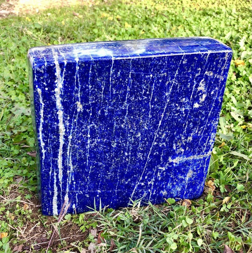 6 KG Self Standing Royal Blue Lapis Lazuli Polished Freeform - 8X8X2 inch: 6 KG Self Standing Royal Blue Lapis Lazuli Polished Freeform - 8X8X2 inchShipping Rate: $120.00 .shipping rates are determined by Parcel weight and destination.Combined shipping: We offer combine