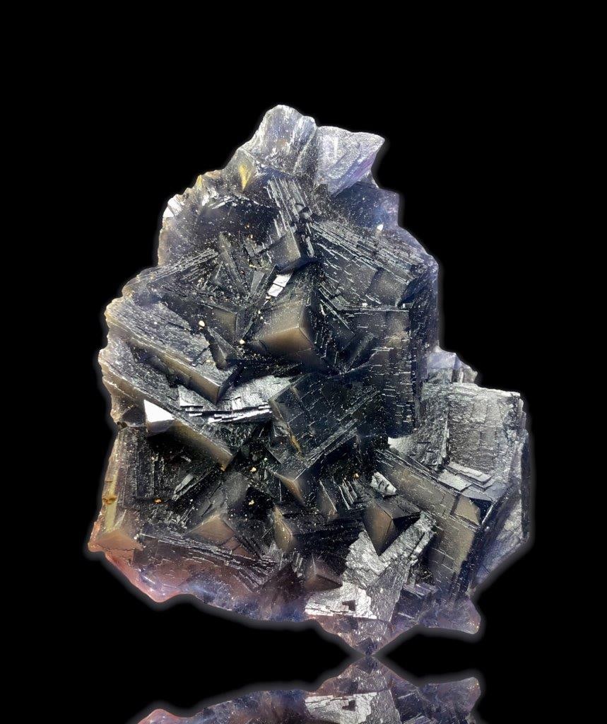 Deep Colour Natural Fluorite Mineral Specimen - 801 Grams - 120X100X70 mm (1 of 2)