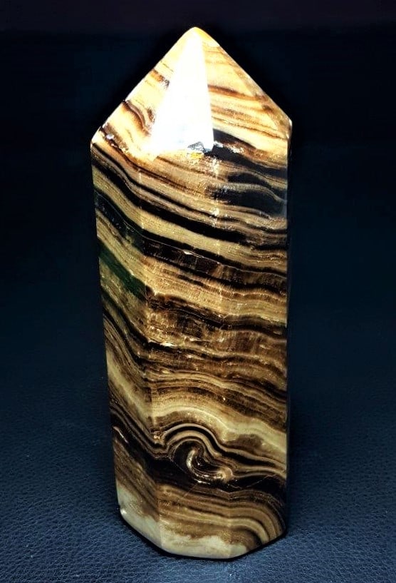 Brown Chocolate Calcite - 535 Grams: Big High Grade Natural Brown Chocolate Calcite Point, Brown Chocolate Calcite - 535 GramsShipping Rate: $45.00 .shipping rates are determined by Parcel weight and destination.Combined shipping: We off