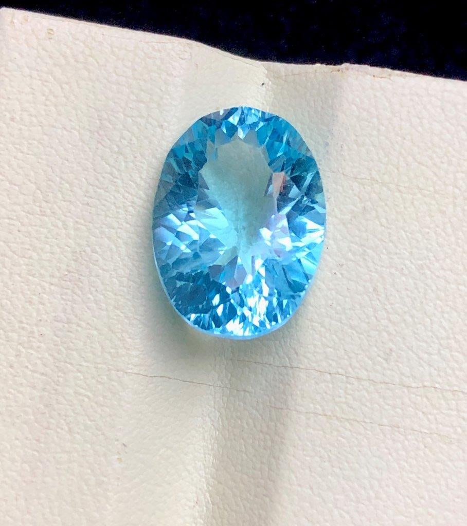 19.95 cts AAA Swiss Blue Topaz Loose Gemstone ? Sparkling Blue Stone - 19X14X10 mm: 19.95 cts AAA Swiss Blue Topaz Loose Gemstone ? Sparkling Blue Stone - 19X14X10 mmShipping Rate: 23$ WorldWideshipping rates are determined by Parcel weight and destination.Combined shipping: We offer