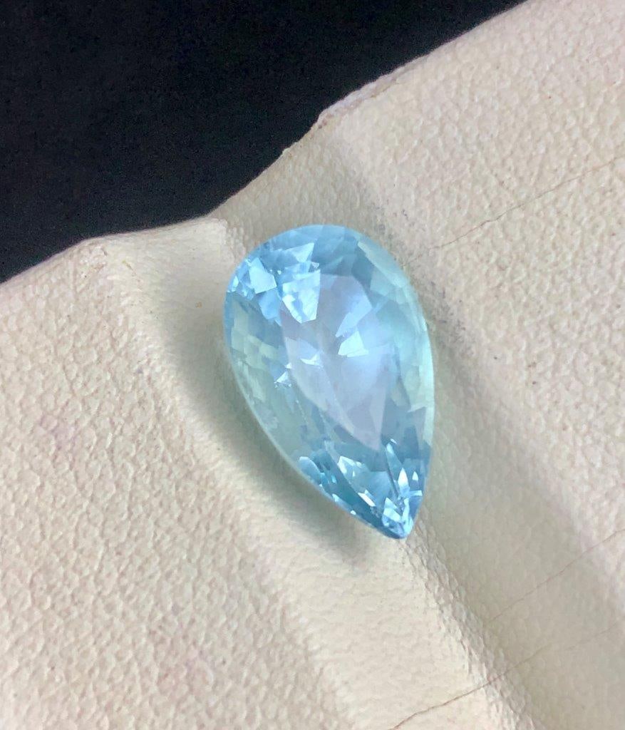 4.50 Carats Certified Aquamarine Loose Gemstone ? Brilliant Blue Faceted Gem - 14X11X8 mm: 4.50 Carats Certified Aquamarine Loose Gemstone ? Brilliant Blue Faceted Gem - 14X11X8 mmShipping Rate: 23$ WorldWideshipping rates are determined by Parcel weight and destination.Combined shipping: W