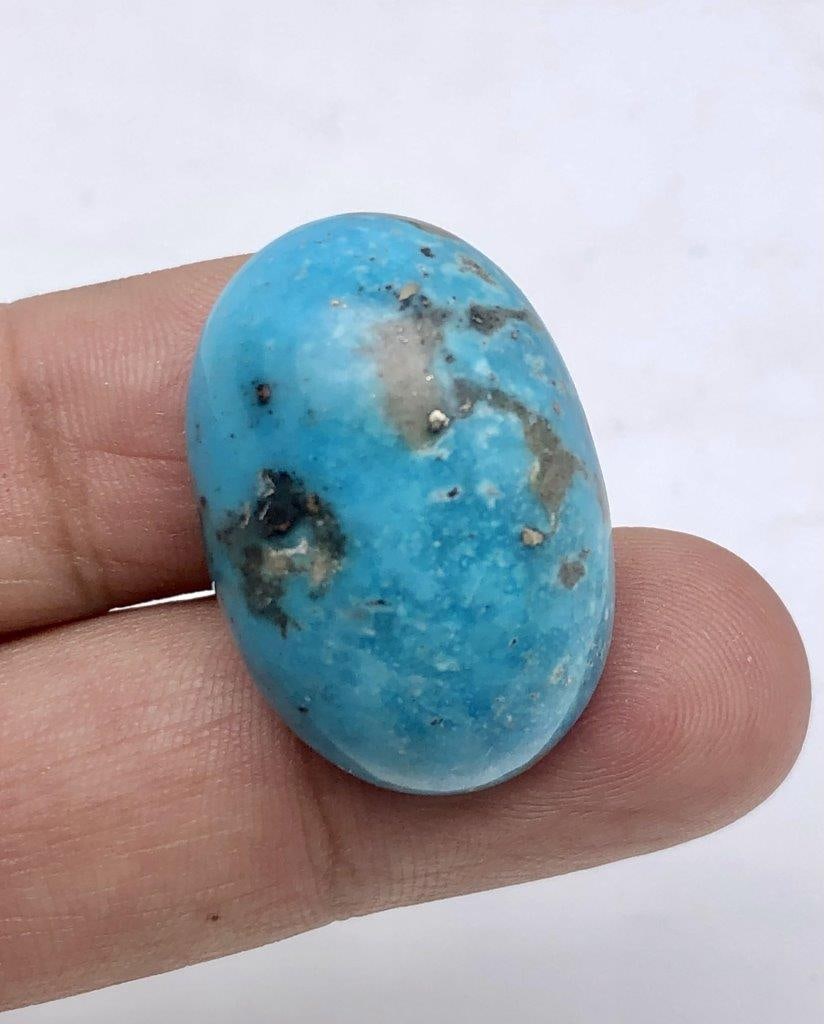 46.95 Carats Natural Turquoise Gemstone - 29X20X13 mm: 46.95 Carats Natural Turquoise Gemstone - 29X20X13 mm Choose design of your own and we will make it for youWe accept custom order in Sterling Silver, Gold and Platinum in WholeSale PriceColored Gems D
