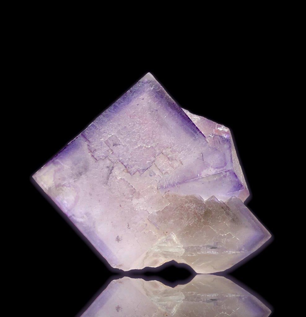 60 Grams Purple Phantom Fluorite Crystal - 45X35X30 mm (1 of 5)