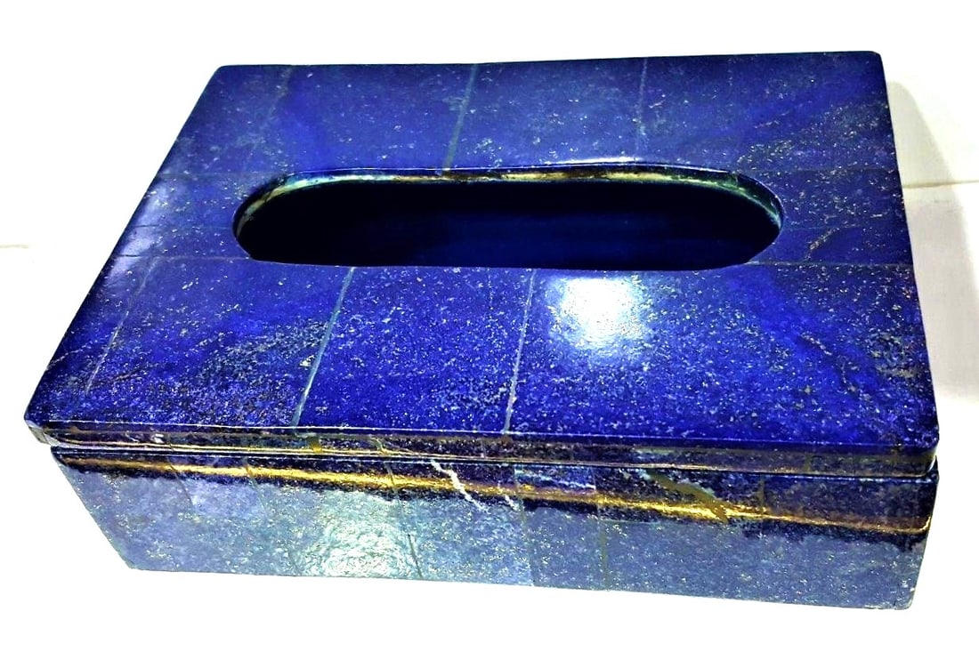 Lapis Lazuli Tissue Box Home Decor: Lapis Lazuli Tissue Box Home Decor, Lapis Lazuli Jewellery BoxShipping Rate: $55.00 .shipping rates are determined by Parcel weight and destination.Combined shipping: We offer combine shipping on mult