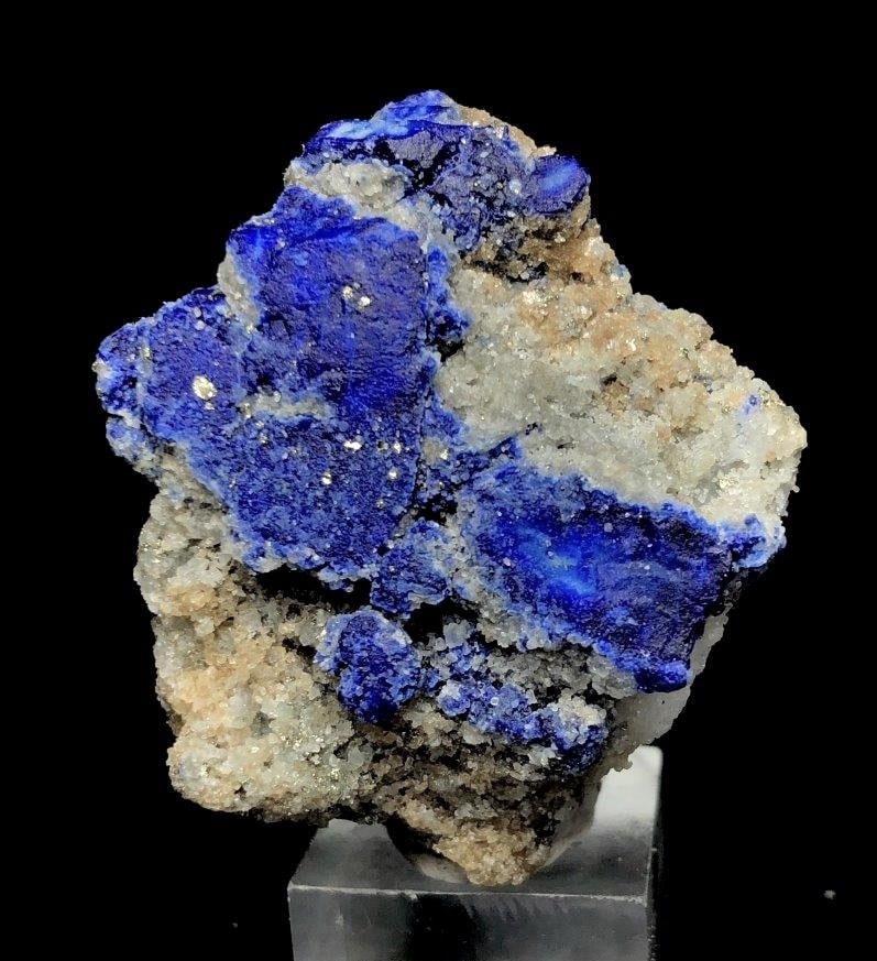 Lazurite in Matrix - Lazurite Specimen - 128.3G: Lazurite in Matrix - Lazurite Specimen - 128.3G - 60X50X40 mmShipping Rate: $23.00 .shipping rates are determined by Parcel weight and destination.Combined shipping: We offer combine shipping on multi