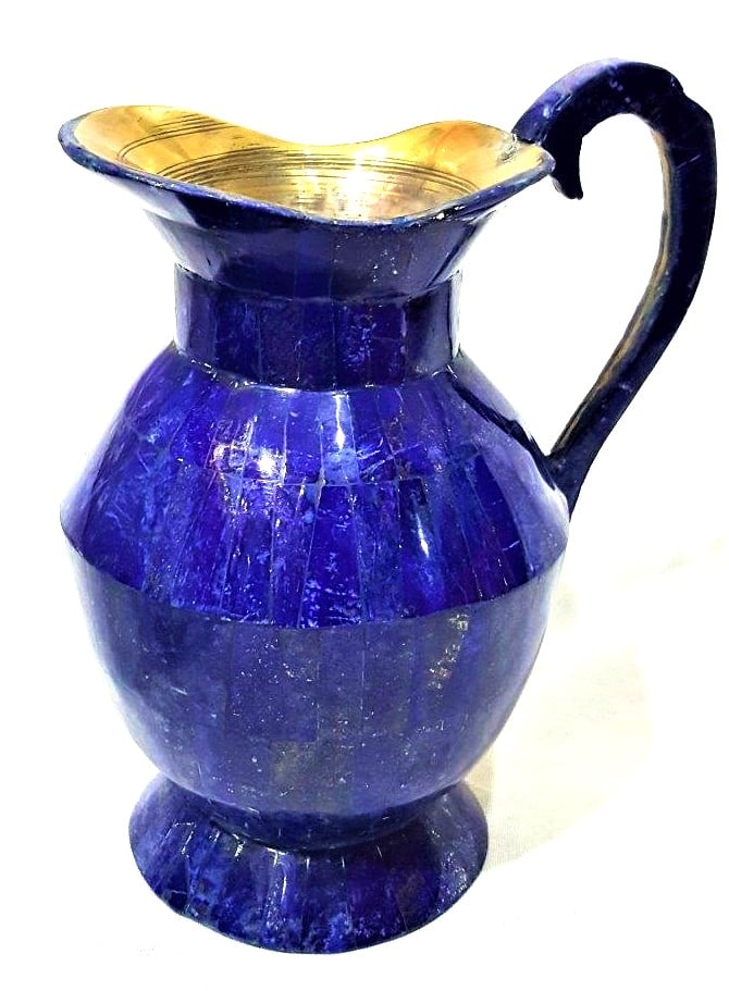 Huge Lapis Lazuli Jar - 1.72 KG: Huge Lapis Lazuli Jar - 1.72 KGShipping Rate: $95.00 .shipping rates are determined by Parcel weight and destination.Combined shipping: We offer combine shipping on multiple items purchased to reduce
