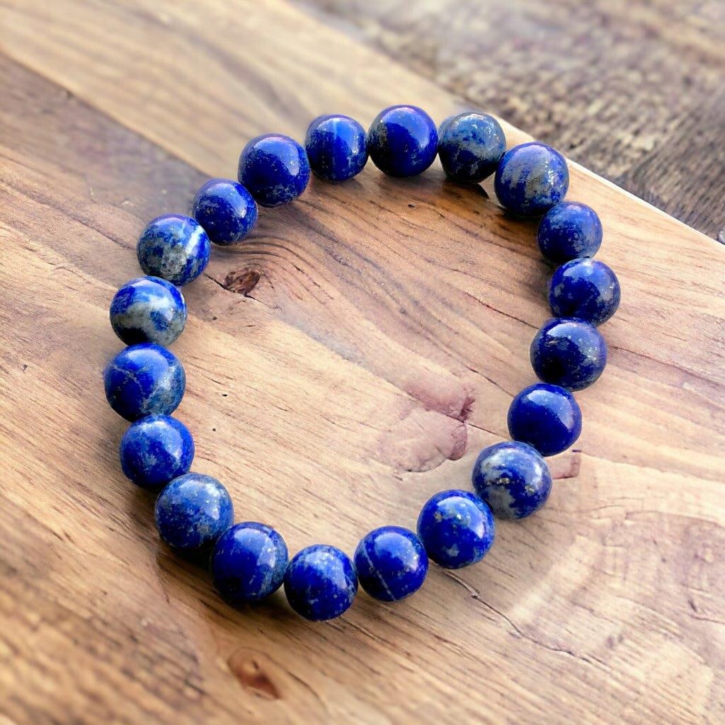 Lapis Lazuli Beaded Bracelet: Lapis Lazuli Beaded Bracelet Shipping: