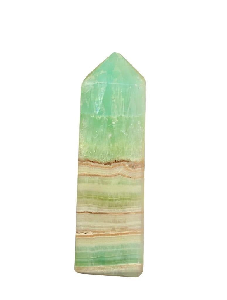 Carrabian Calcite Tower - 360 Grams - 4.5X1.5X1.5 mm: Carrabian Calcite Tower - 360 Grams - 4.5X1.5X1.5 mmShipping Rate: $55.00 .shipping rates are determined by Parcel weight and destination.Combined shipping: We offer combine shipping on multiple items