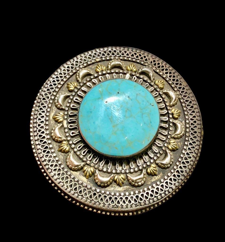 Boho Turquoise Ring in Gale (1 of 4)