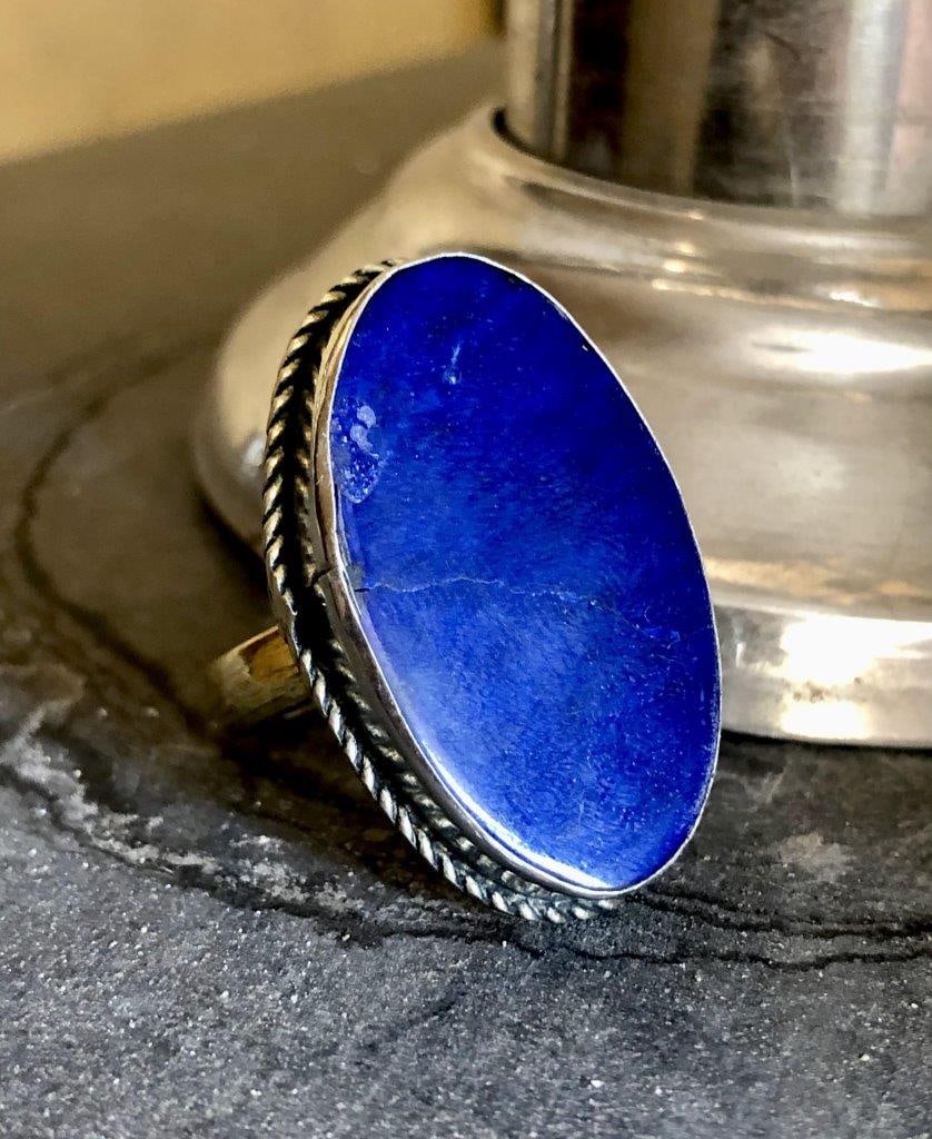 Lapis Lazuli Ring Gift For Her,Christmas gifts (1 of 4)
