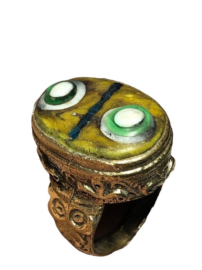Hand Made Afghani Brass Ring: Hand Made Afghani Brass RingShipping Rate: $23.00 .shipping rates are determined by Parcel weight and destination.Combined shipping: We offer combine shipping on multiple items purchased to reduce shi