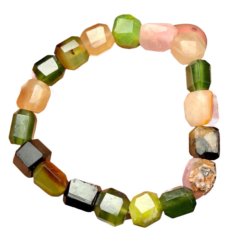 Amazing Natural Mix Stones Beaded Bracelet: Amazing Natural Mix Stones Beaded BraceletShipping Rate: $23.00 .shipping rates are determined by Parcel weight and destination.Combined shipping: We offer combine shipping on multiple items purchased