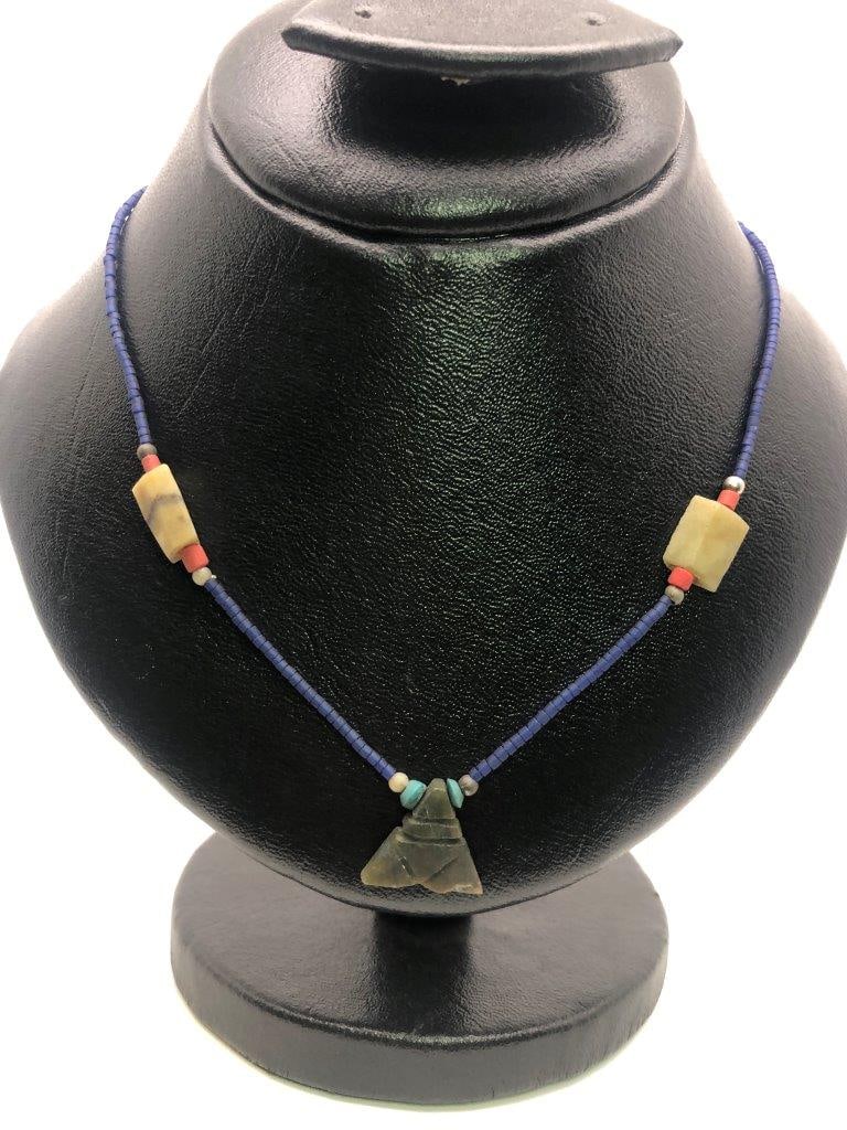 Vintage Serpentine and Nephrite Necklace ? Elegant Retro Jewelry, Old Fashion Design: Discover this stunning vintage serpentine necklace, featuring graceful curves and classic elegance. Perfect for collectors and lovers of retro jewelry, this piece adds sophistication to any collection