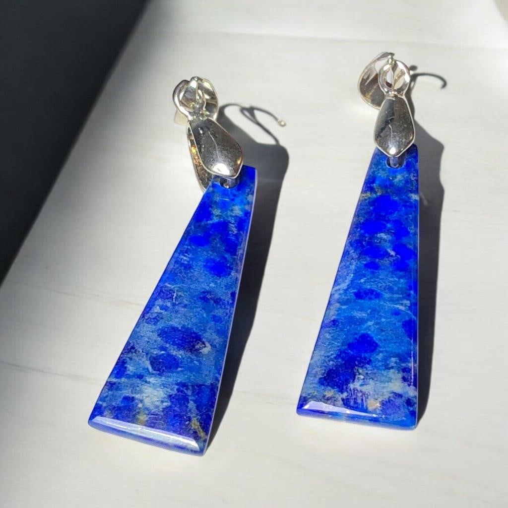 Natural Lapis Lazuli Pendants ? Handmade Blue Gemstone Jewelry for Men & Women: Discover beautiful natural Lapis Lazuli pendants featuring deep royal blue tones and unique golden pyrite inclusions. These handcrafted gemstone pendants are perfect for everyday wear, spiritual jewel