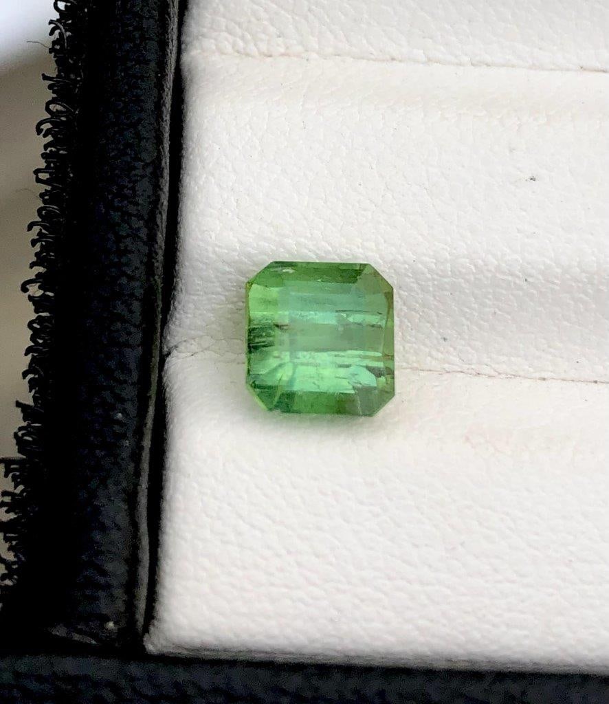 2.10 Carats Green Tourmaline Gemstone - 6X6X5.5 mm: 2.10 Carats Green Tourmaline Gemstone - 6X6X5.5 mm Shipping: