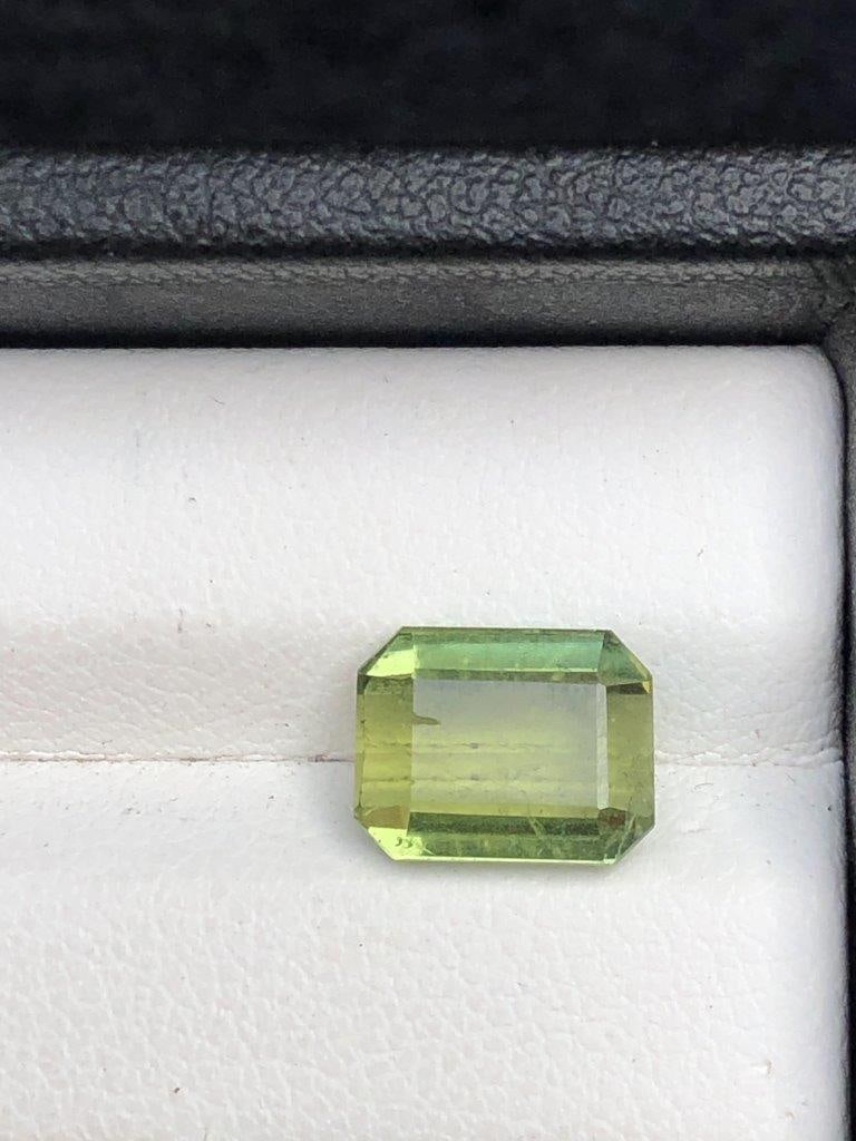 Emerald Cut Green Tourmaline - 2.70 Carats - 9X7X4 mm: Emerald Cut Green Tourmaline - 2.70 Carats - 9X7X4 mm Shipping: