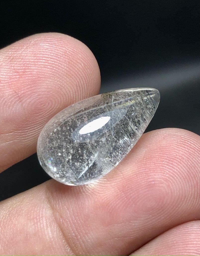 13.20 Carats Quartz Cab Pear Shape - 21X12X8 mm: 13.20 Carats Quartz Cab Pear Shape - 21X12X8 mmShipping: