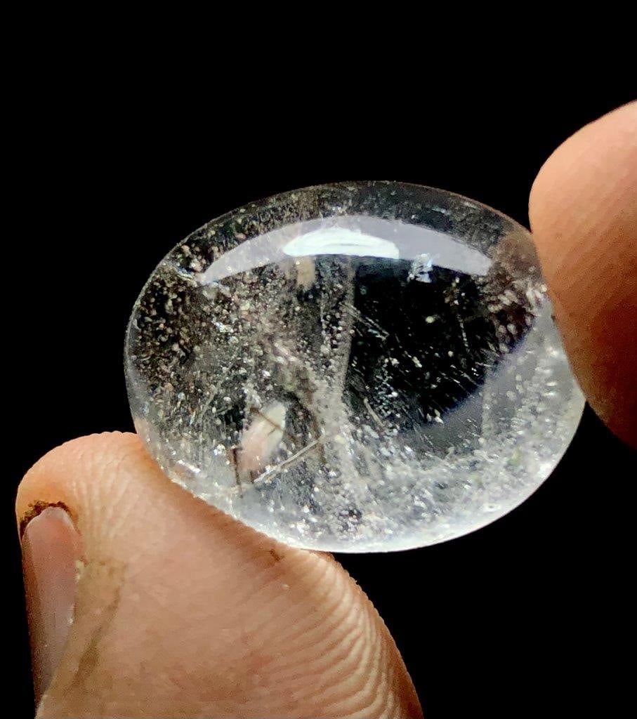Rutiled Quartz Cab - 19.30 crts: Rutiled Quartz Cab - 19.30 crtsShipping: