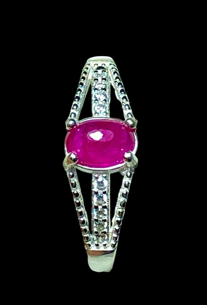 Natural Unheated Untreated Ruby Ring Afghanistan Ruby - 2