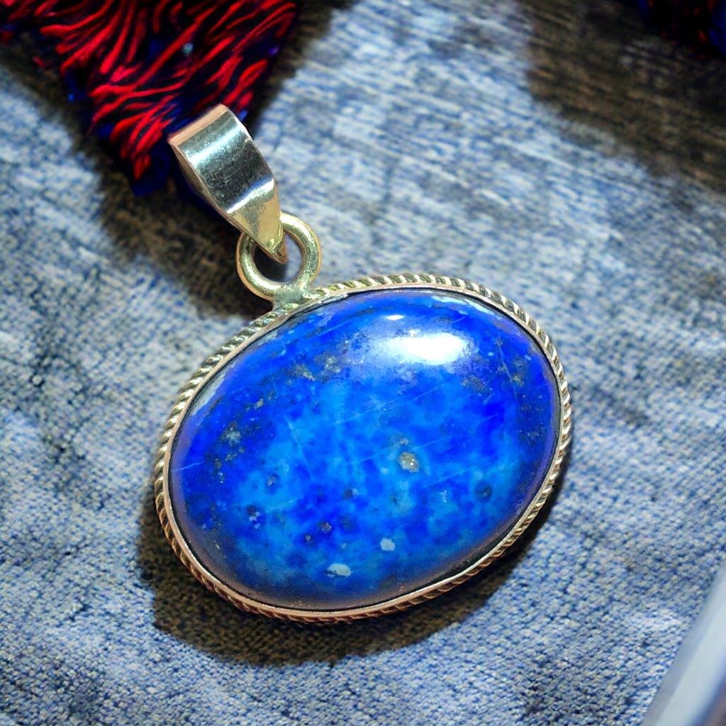 Very Amazing Handmade Lapis Pendant: Very Amazing Handmade Lapis Pendant Shipping:
