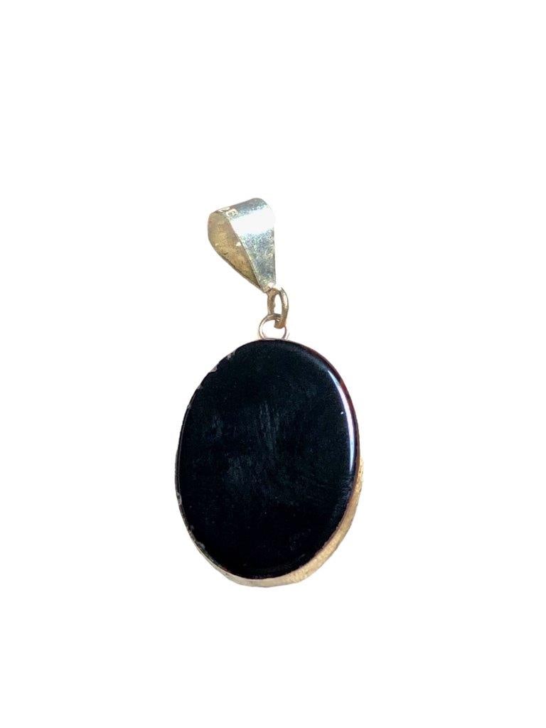 Natural Healer Black Agate Pendant (1 of 1)