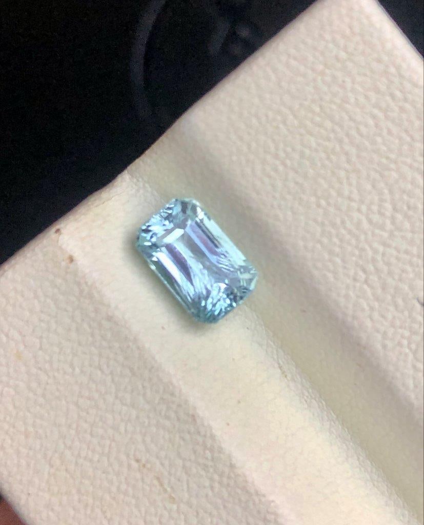 1.55 Carats Natural Blue Aquamarine Gemstone ? High Quality Loose Gem for Jewelry - 8X5.5X4.5 mm: 1.55 Carats Natural Blue Aquamarine Gemstone ? High Quality Loose Gem for Jewelry - 8X5.5X4.5 mmShipping: