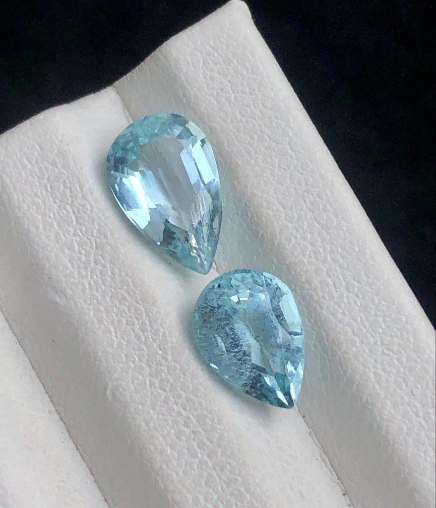 3.25 cts Premium Paired Aquamarine Loose Gemstone for Rings, Pendants & Earrings: 3.25 cts Premium Paired Aquamarine Loose Gemstone for Rings, Pendants & EarringsShipping Rate: 23$ WorldWideshipping rates are determined by Parcel weight and destination.Combined shipping: We offer c