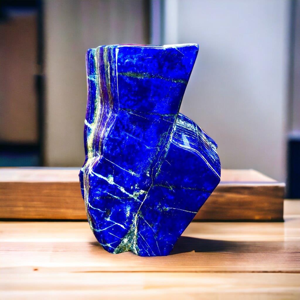 12 kg Top Grade Self Standing Royal Blue Lapis Lazuli Polished Freeform - 35*23*12 CM: 12 kg Top Grade Self Standing Royal Blue Lapis Lazuli Polished Freeform - 35*23*12 CM Shipping Rate: FREE SHIPPING .shipping rates are determined by Parcel weight and destination.Combined shipping: We